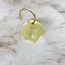 Load image into Gallery viewer, Hand-Stamped Brass Keychain - Independent Mountain Jewelry
