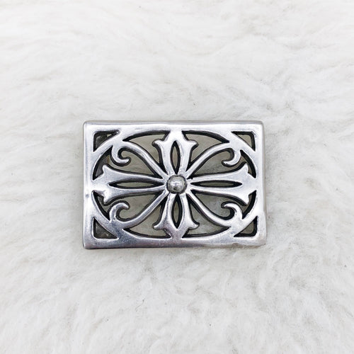 Silver Design Belt Buckle