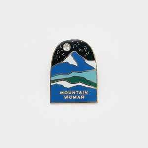Mountain Women Enamel Pin - Antiquaria