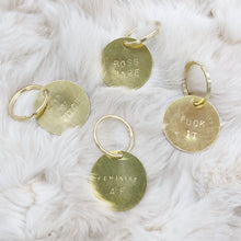 Load image into Gallery viewer, Hand-Stamped Brass Keychain - Independent Mountain Jewelry