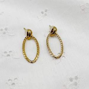 Oval Rope - Earrings