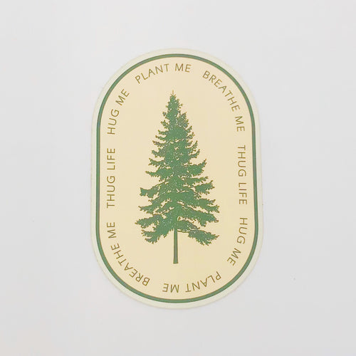 Tree Thugger Sticker - ThemeOne