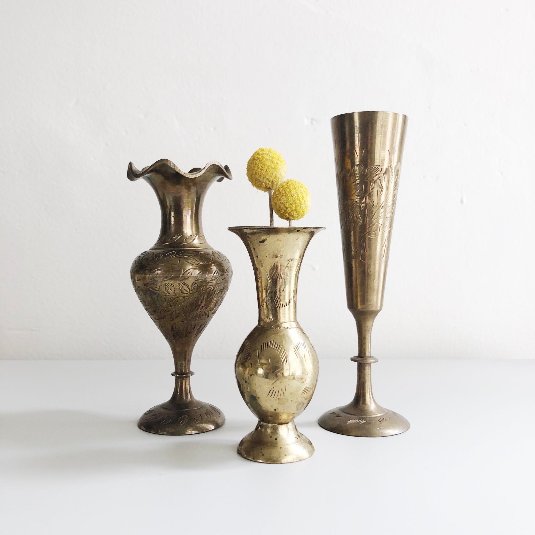 Small Etched Brass Vases – Denver Fashion Truck
