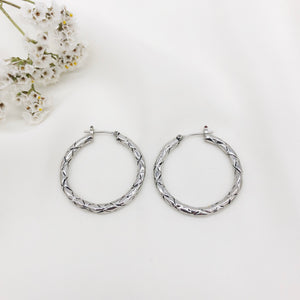 Silver Hoops