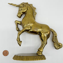 Load image into Gallery viewer, Brass Unicorn Figurine