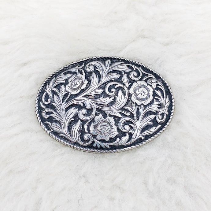 Flower Design Belt Buckle