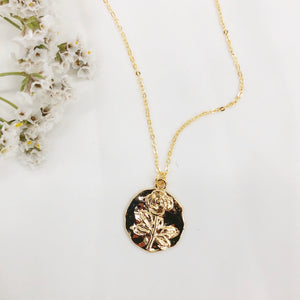 Rose Wax Seal Necklace  - Heritage & Bloom