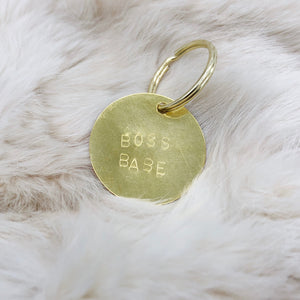 Hand-Stamped Brass Keychain - Independent Mountain Jewelry