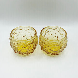 Gold Amber Tumblers - Set of Two